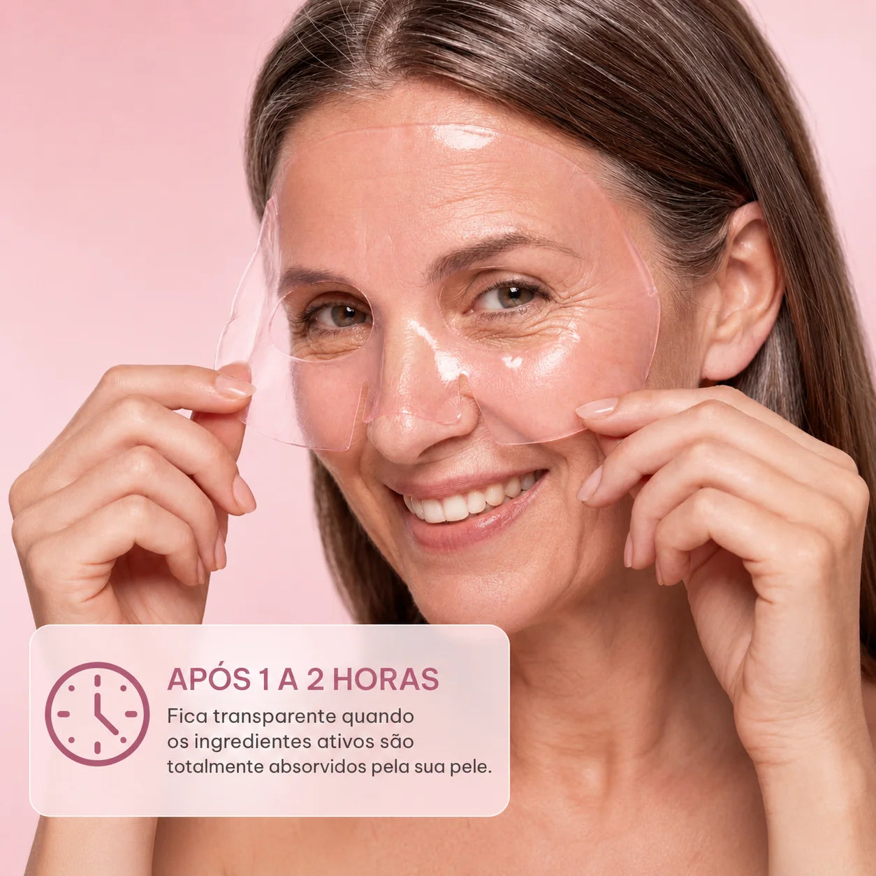 Fica transparente quando os ativos são absorvidos